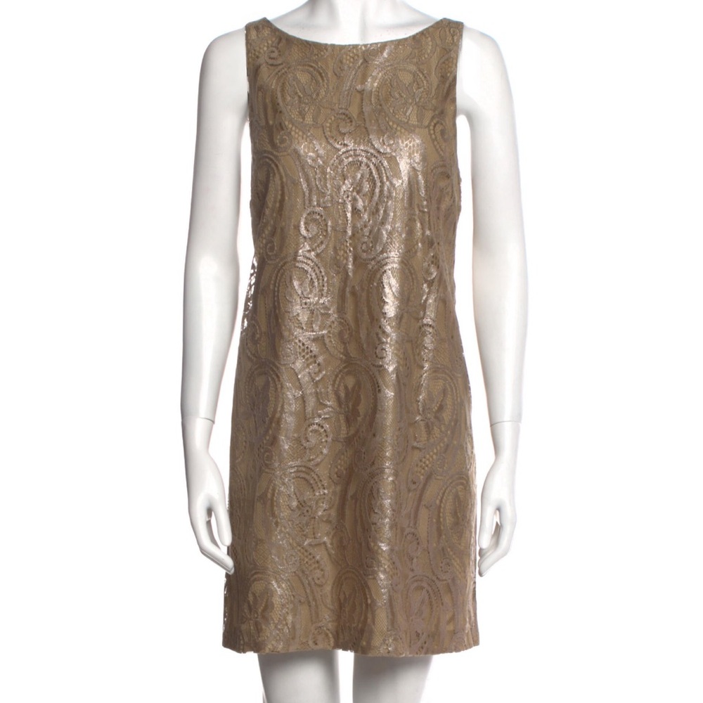Tibi Bateau Neckline Mini Dress